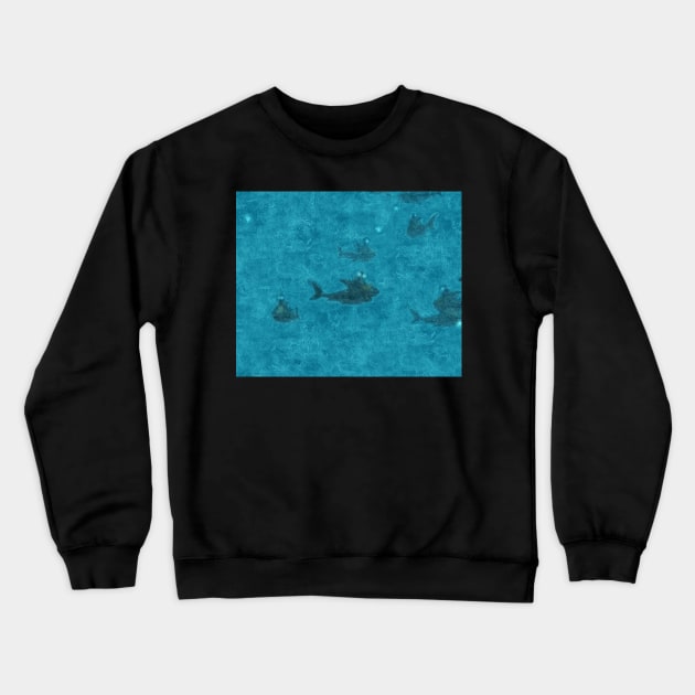 Sharkman from abyss Crewneck Sweatshirt by foxxya